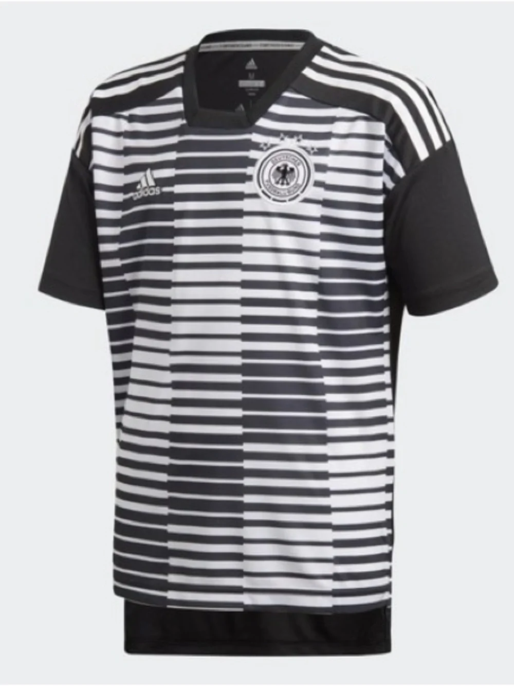 Adidas Parley Germany Men's Training Pre-Match Jersey 2018/19 Black/White Sz S